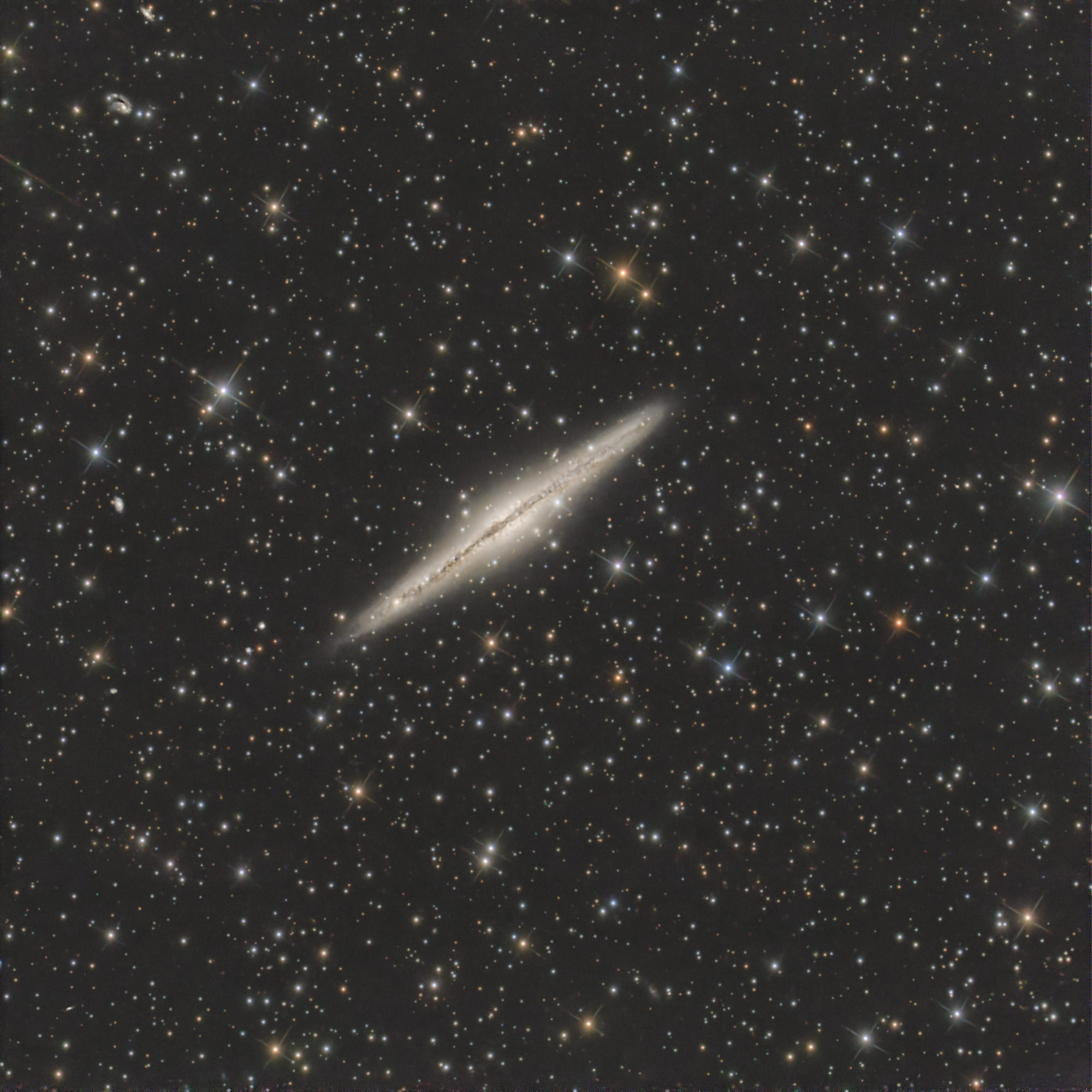 The Edge Galaxy NGC891 lies in the constellation Andromeda.